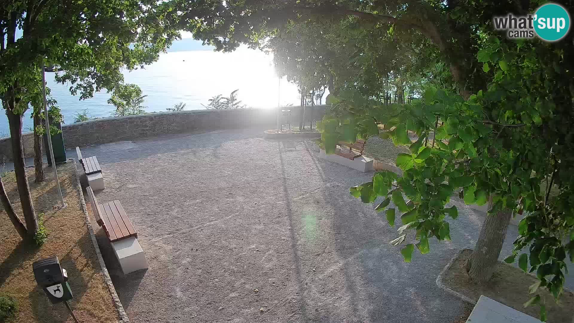 Senj Live Cam – Writers’ Park and the Velebit Channel