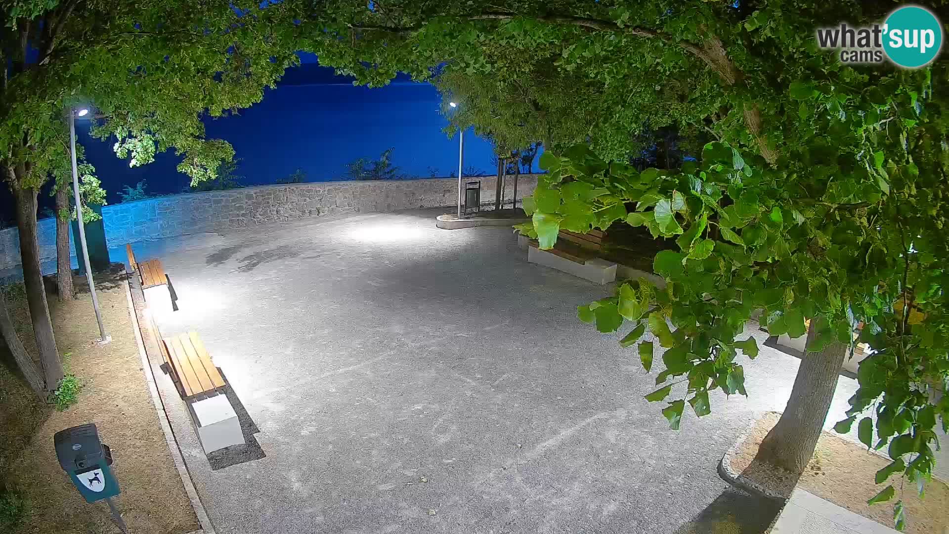 Senj Live Cam – Writers’ Park and the Velebit Channel