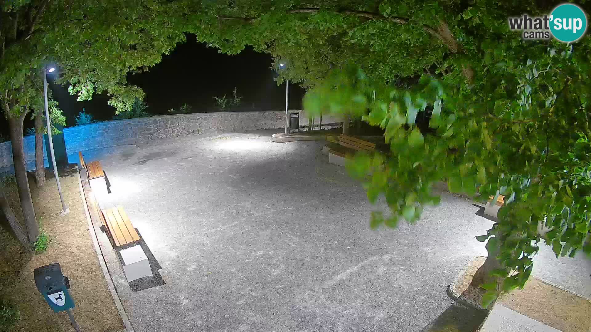 Senj Live Webcam – Schriftstellerpark und Velebit-Kanal