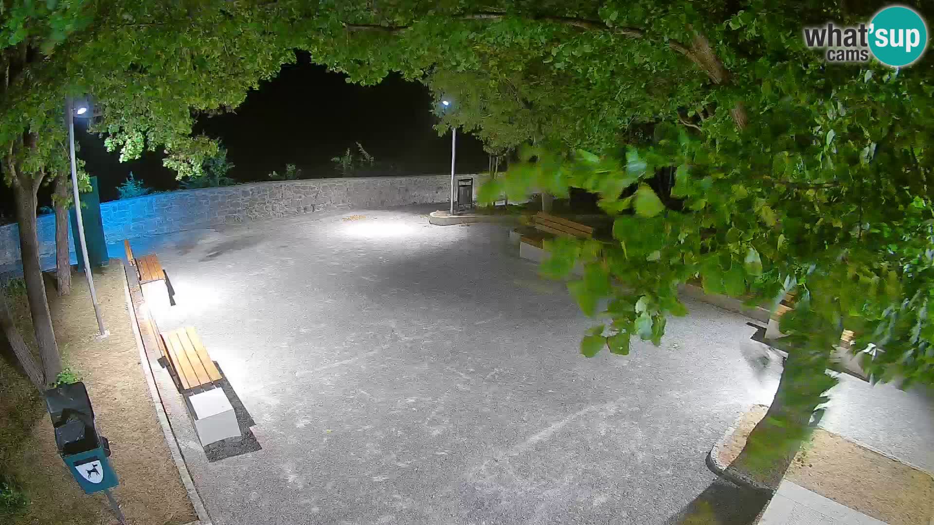 Senj Live Webcam – Schriftstellerpark und Velebit-Kanal