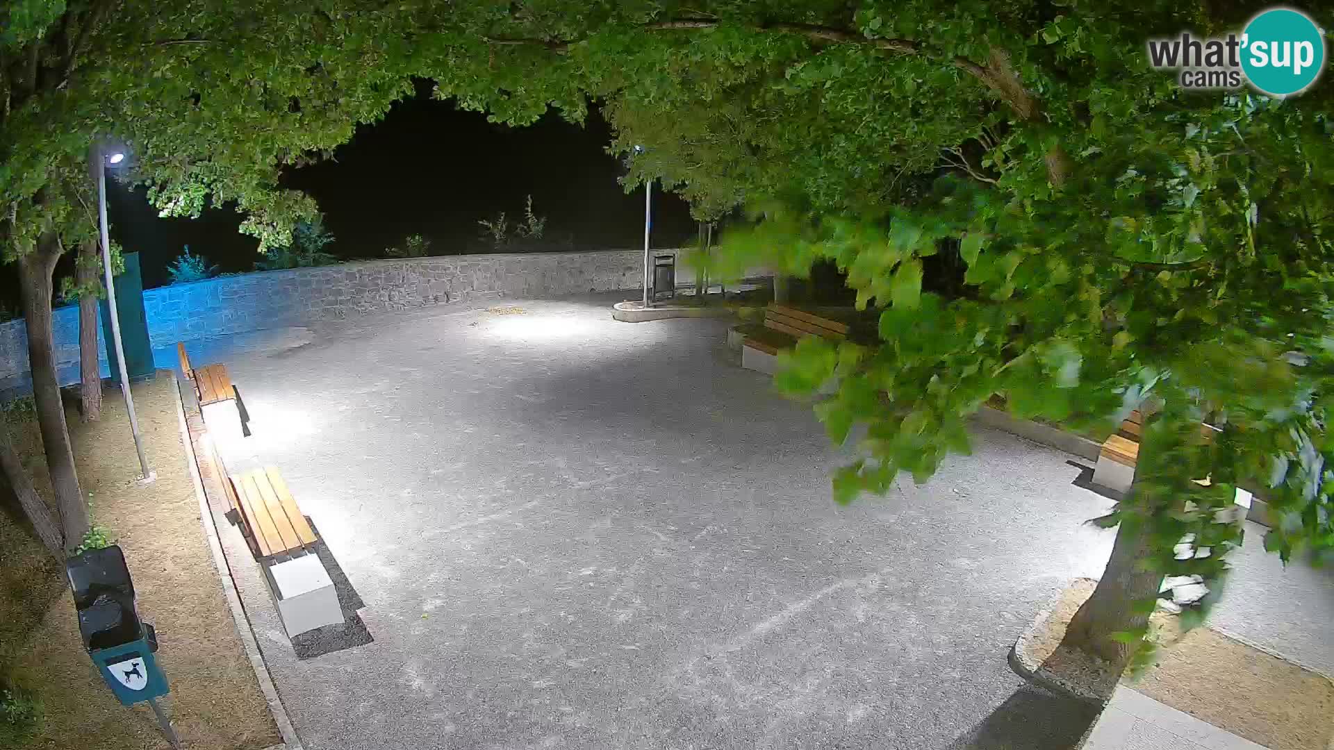 Senj Live Webcam – Schriftstellerpark und Velebit-Kanal