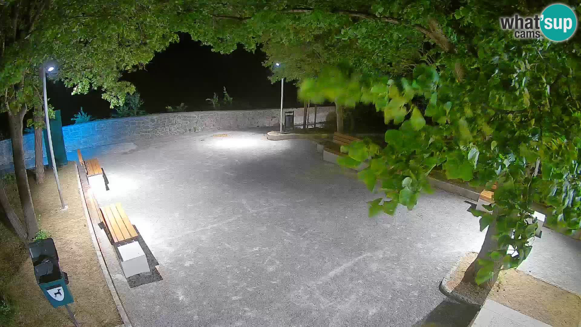 Senj Live Cam – Writers’ Park and the Velebit Channel