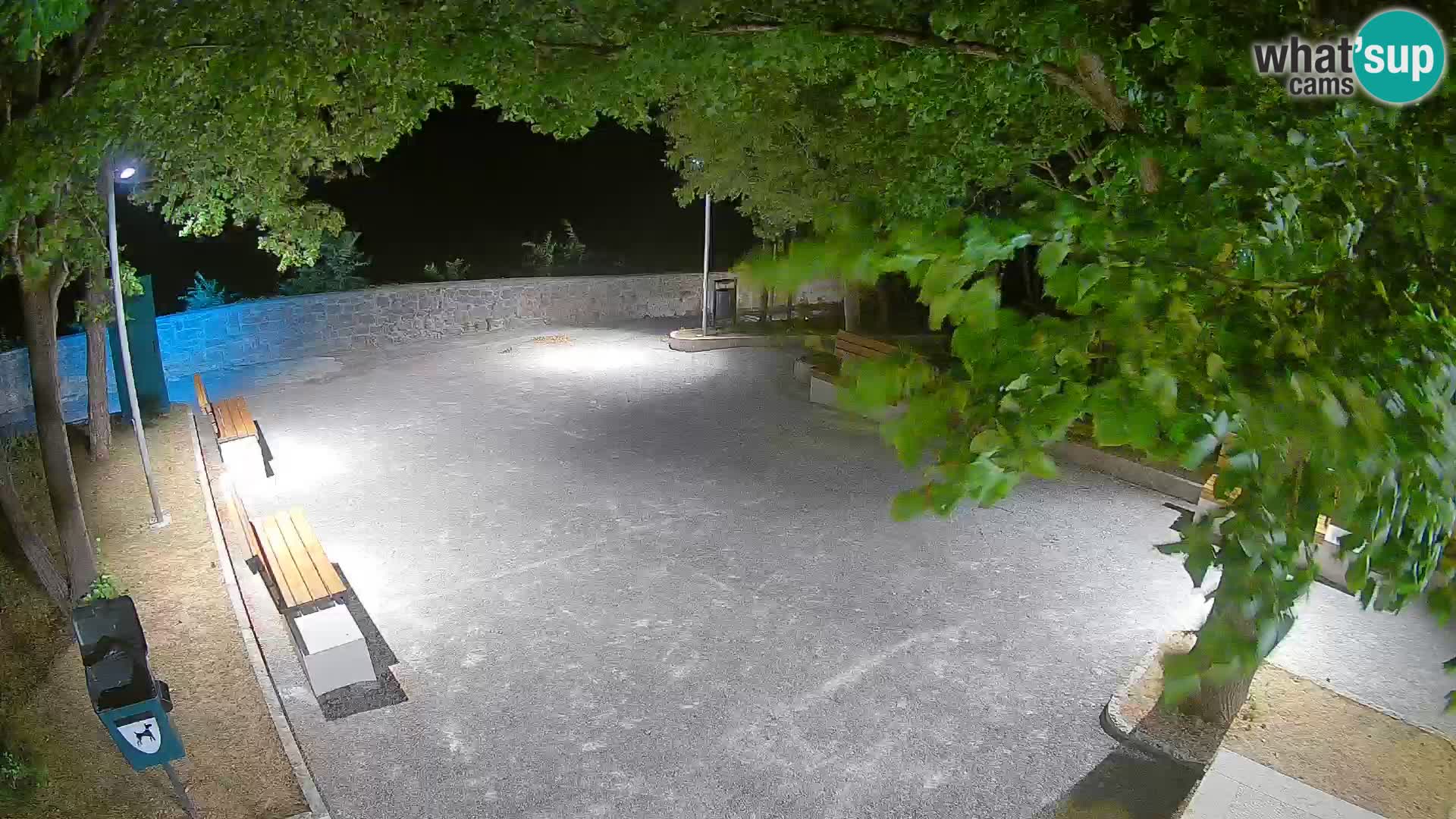 Senj Live Cam – Writers’ Park and the Velebit Channel