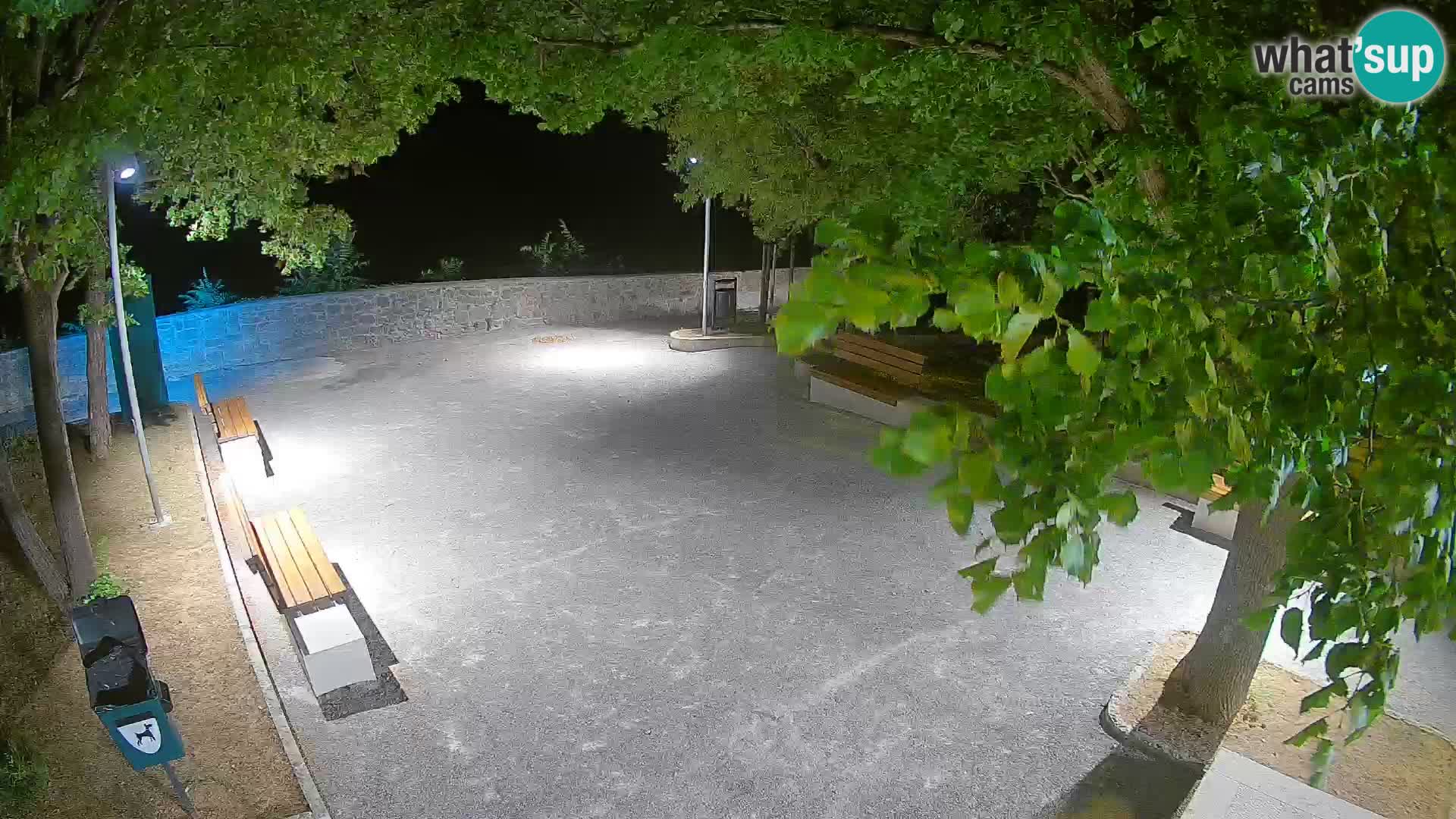 Senj Live Webcam – Schriftstellerpark und Velebit-Kanal