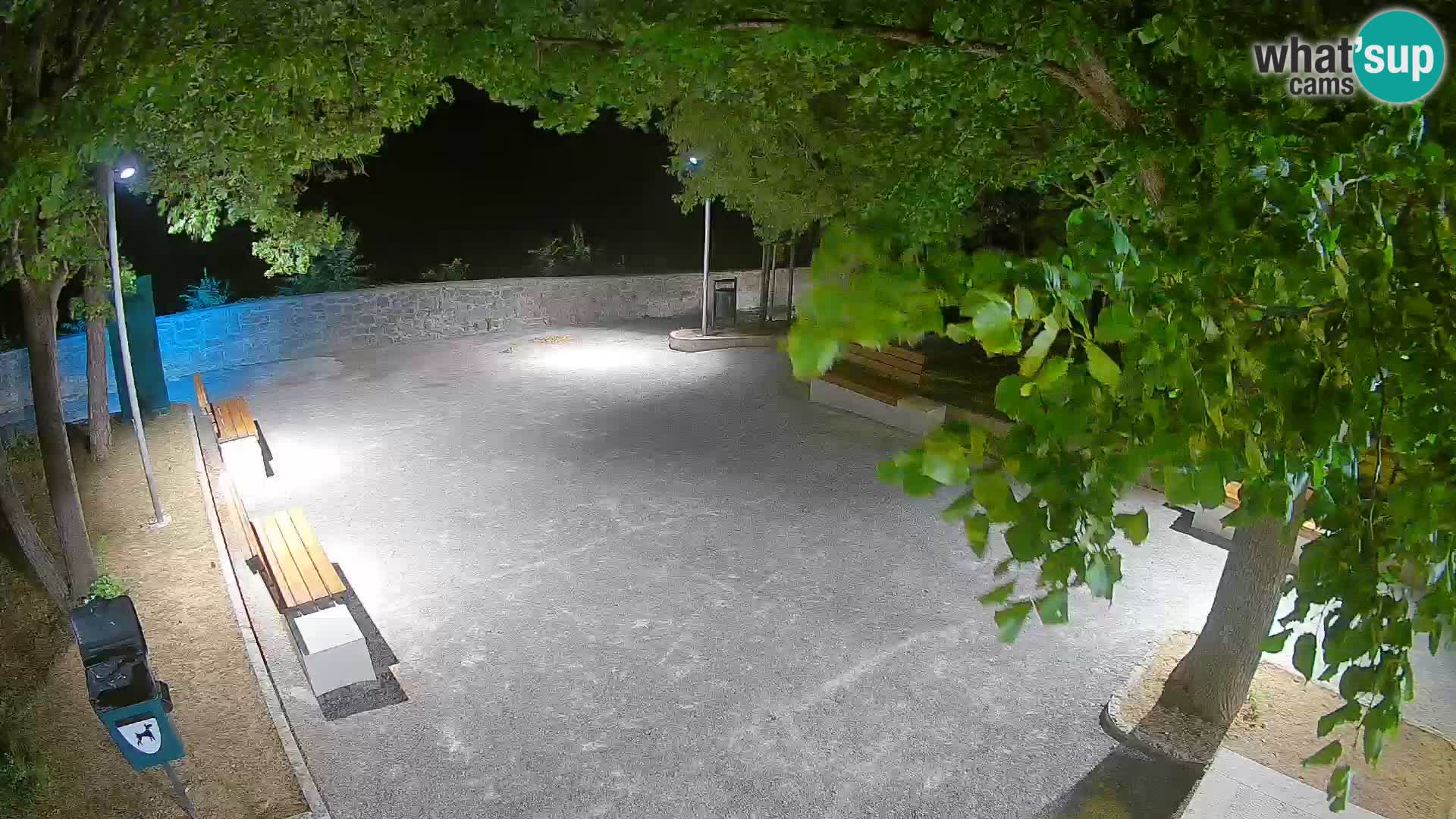 Senj Live Cam – Writers’ Park and the Velebit Channel