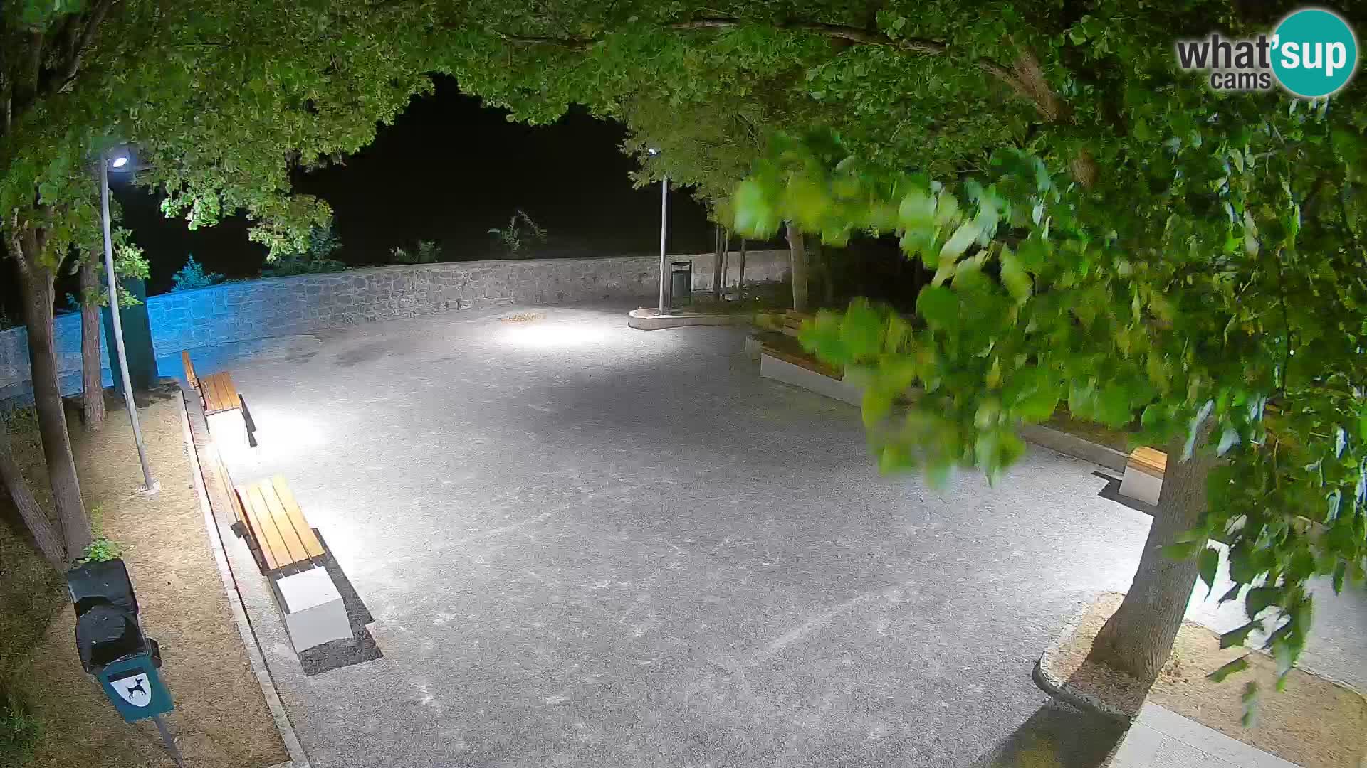 Senj Live Webcam – Schriftstellerpark und Velebit-Kanal