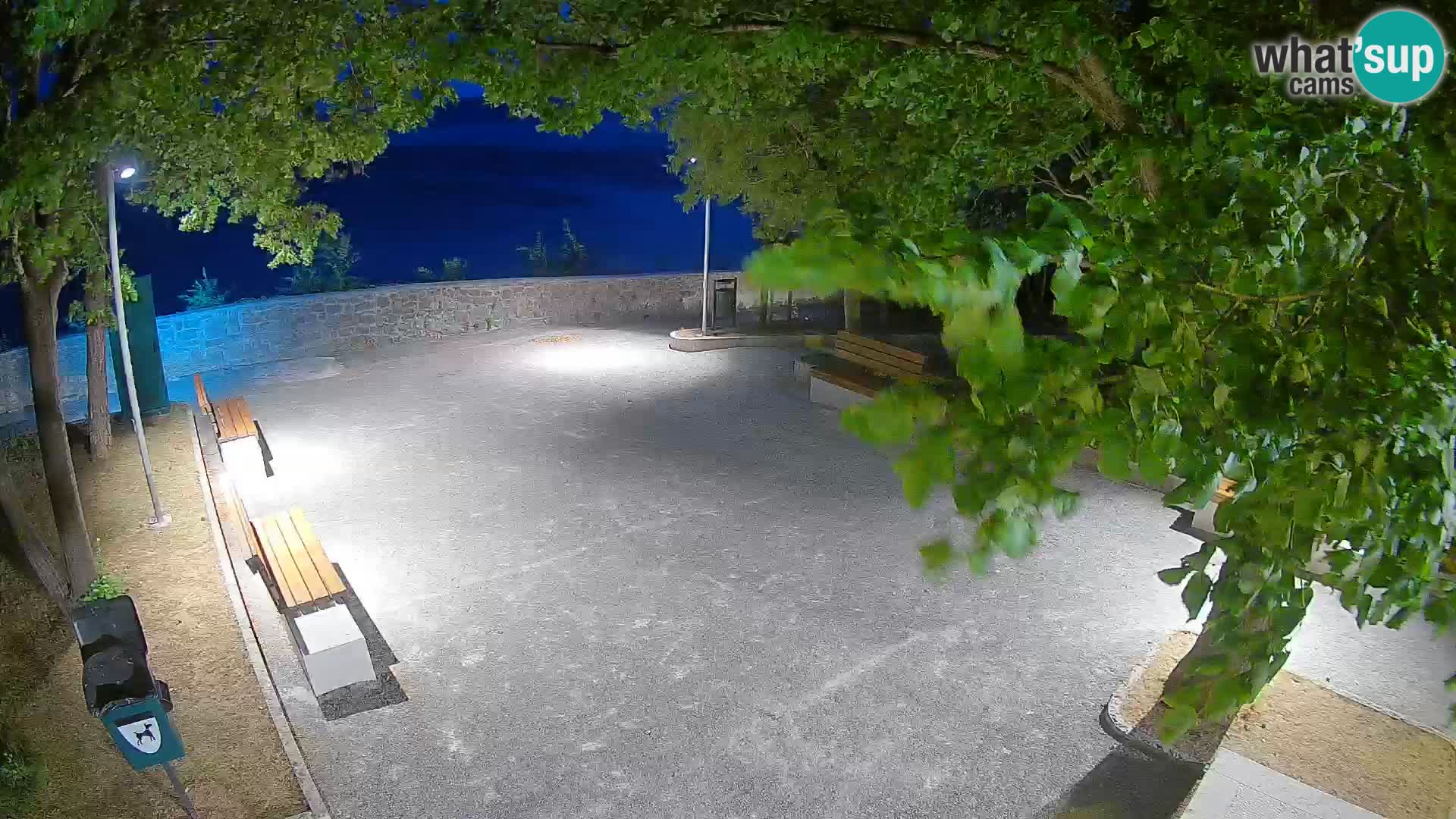 Senj Live Webcam – Schriftstellerpark und Velebit-Kanal