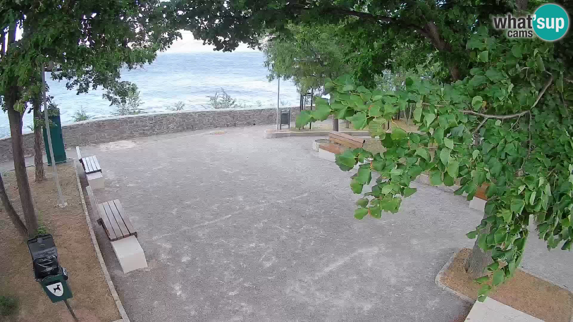 Senj Live Cam – Writers’ Park and the Velebit Channel