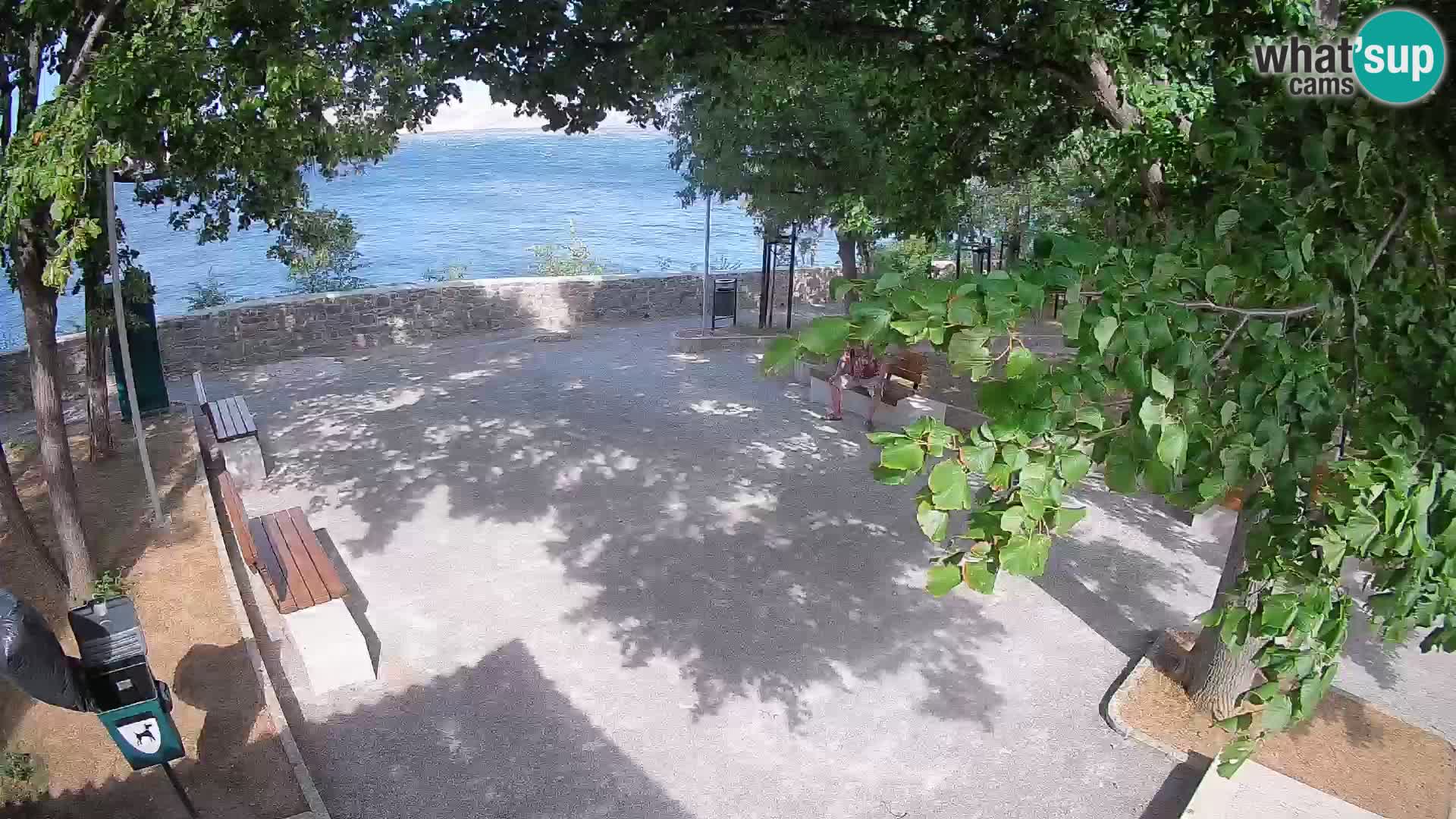Senj Live Cam – Writers’ Park and the Velebit Channel