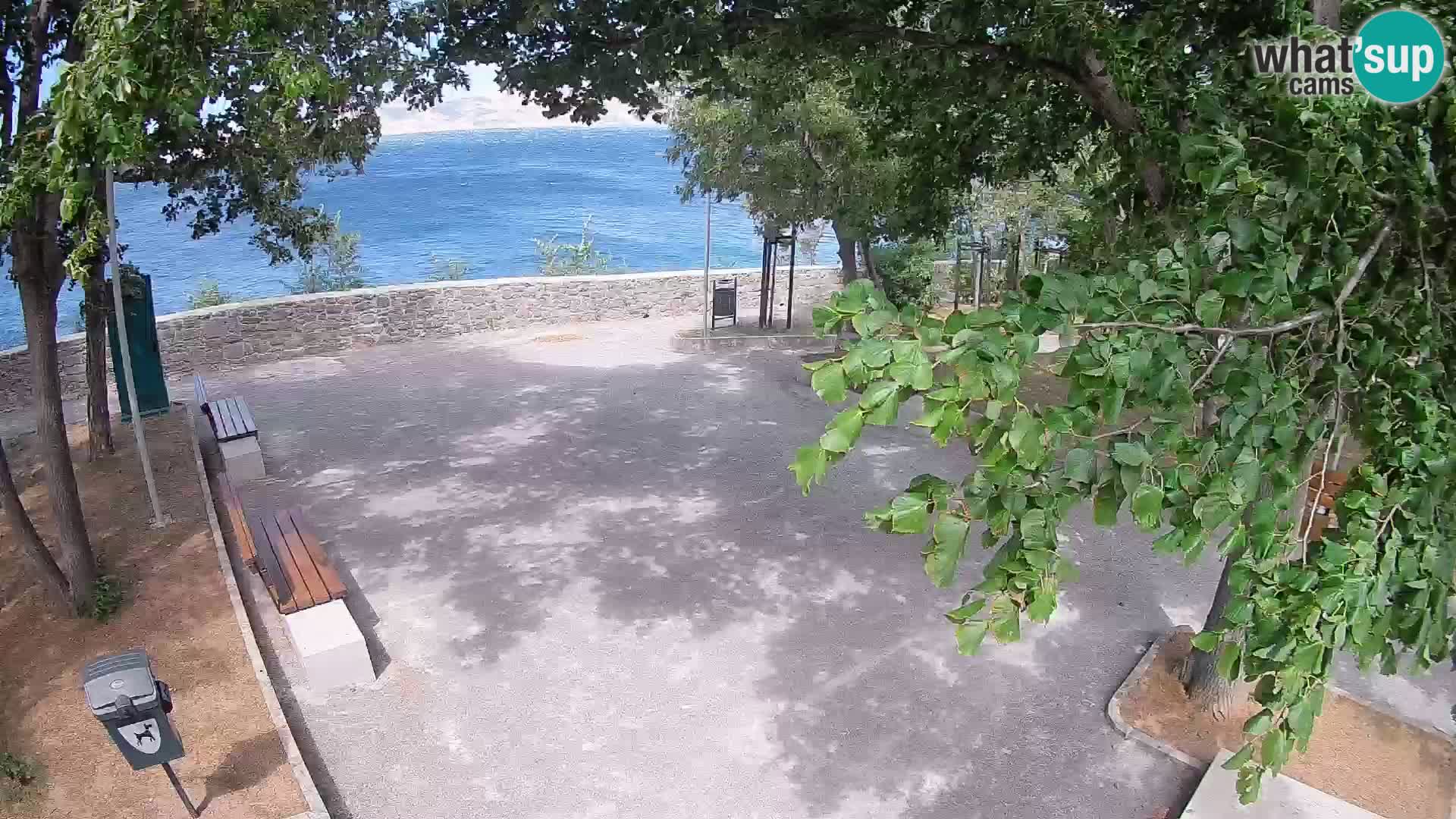 Senj Live Cam – Writers’ Park and the Velebit Channel
