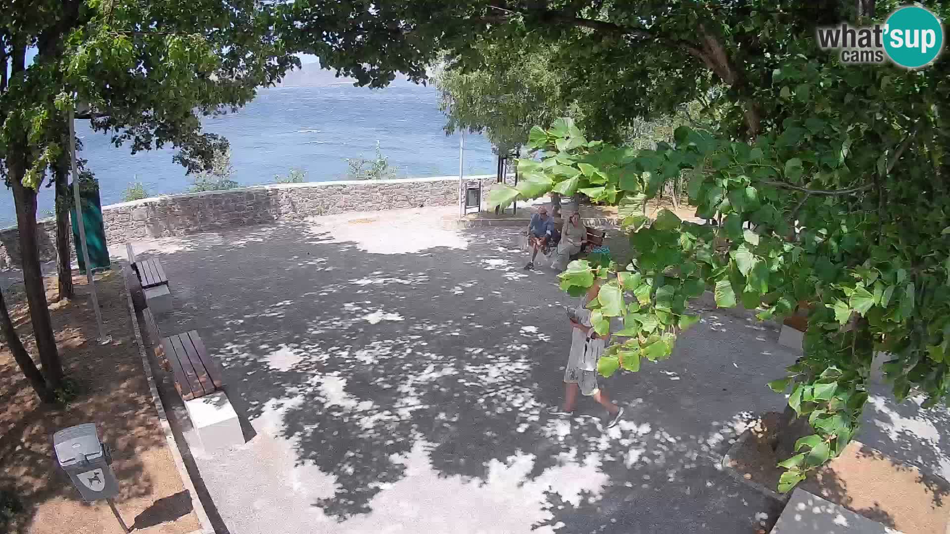 Senj Live Cam – Writers’ Park and the Velebit Channel