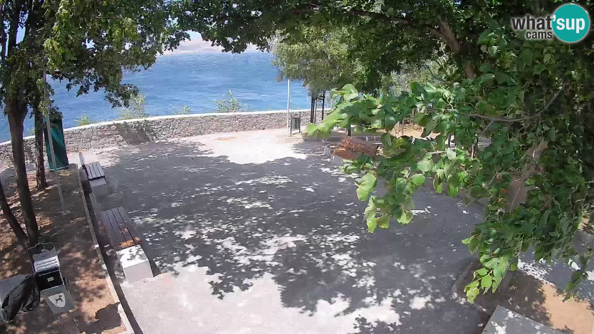 Senj Live Webcam – Schriftstellerpark und Velebit-Kanal