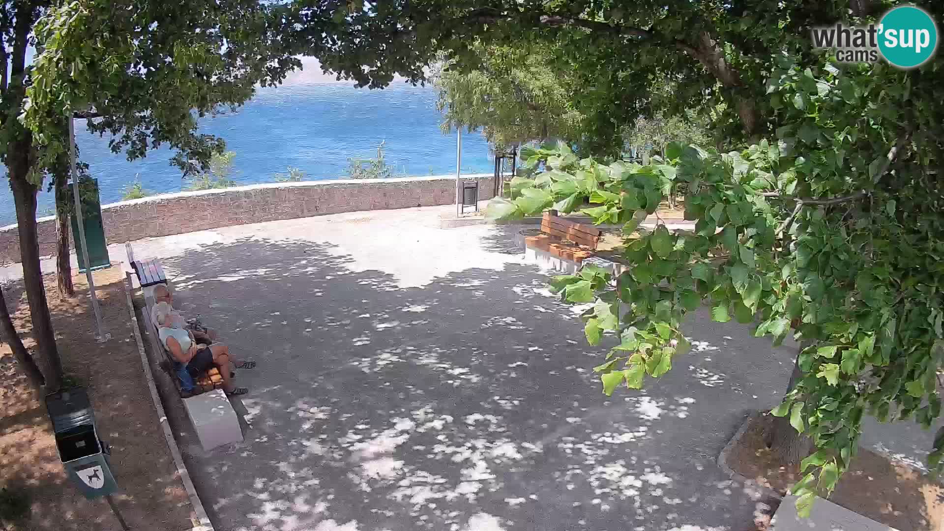 Senj Live Webcam – Schriftstellerpark und Velebit-Kanal