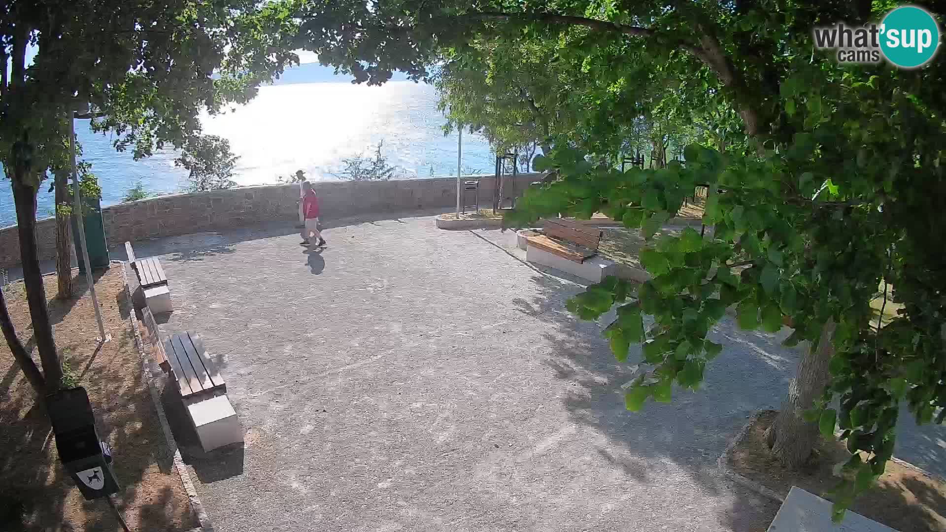 Senj Live Webcam – Schriftstellerpark und Velebit-Kanal