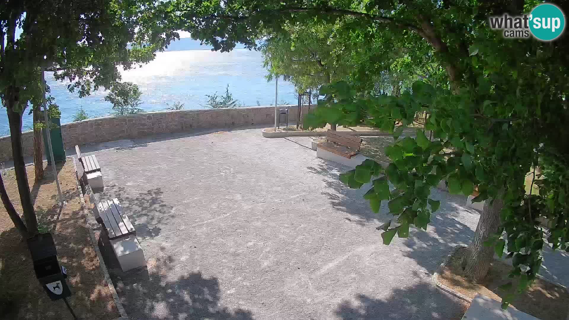 Senj Live Cam – Writers’ Park and the Velebit Channel
