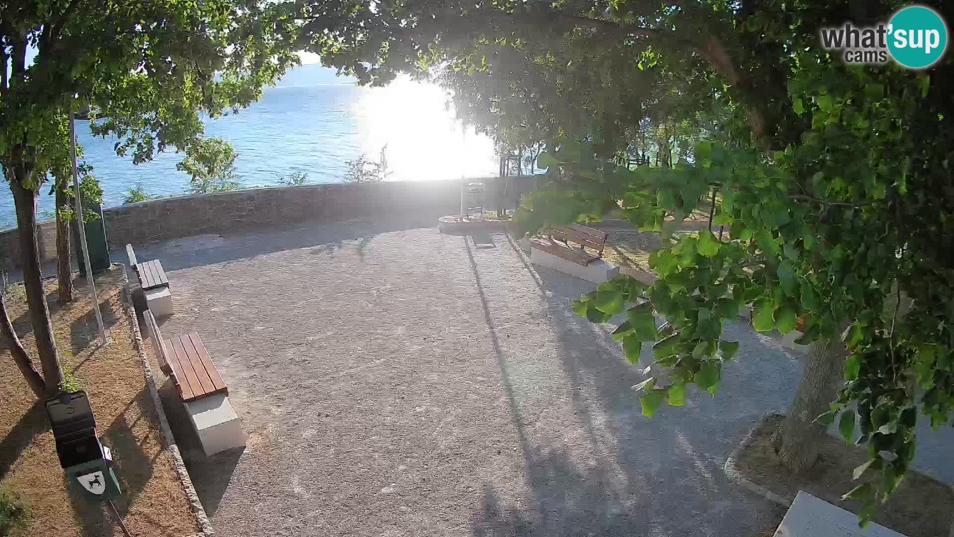 Senj Live Cam – Writers’ Park and the Velebit Channel