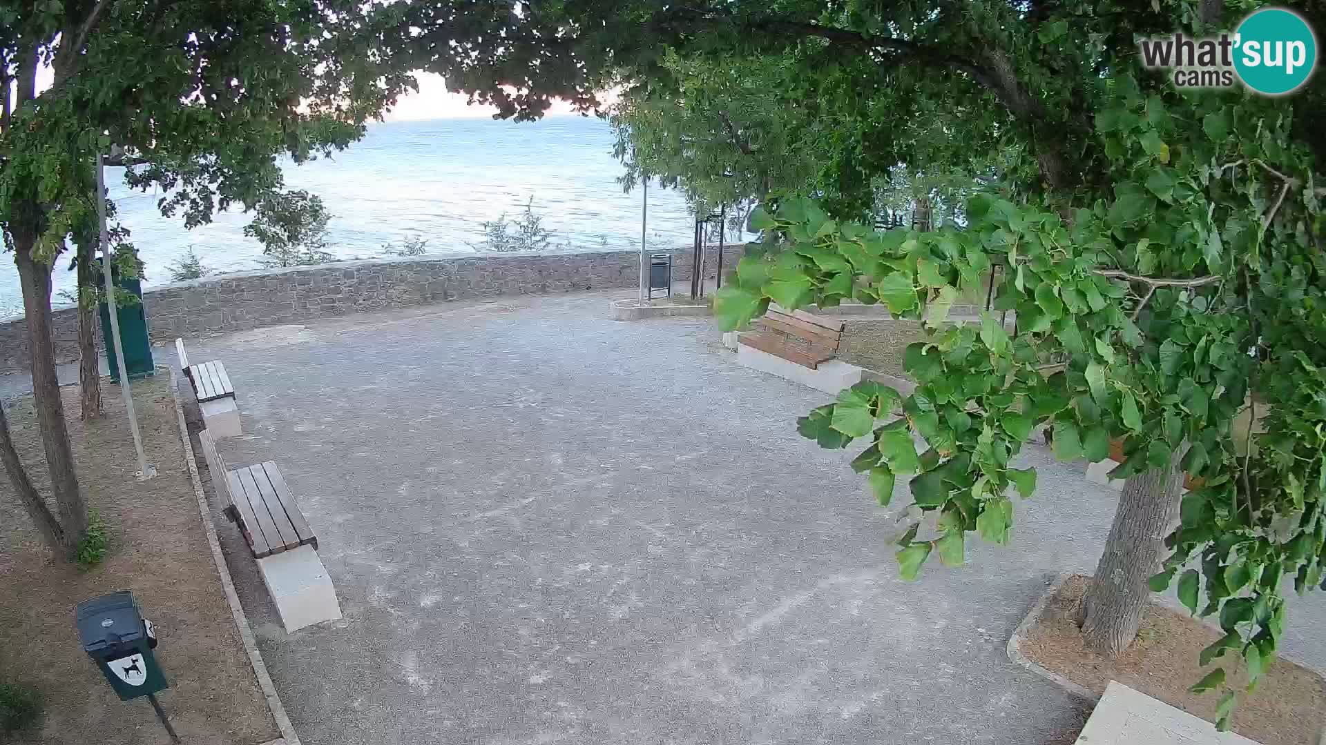 Senj Live Cam – Writers’ Park and the Velebit Channel