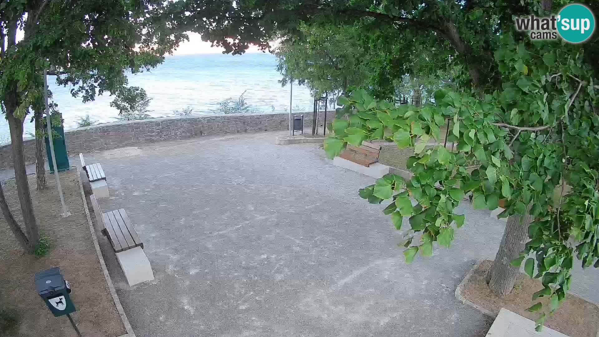 Senj Live Cam – Writers’ Park and the Velebit Channel