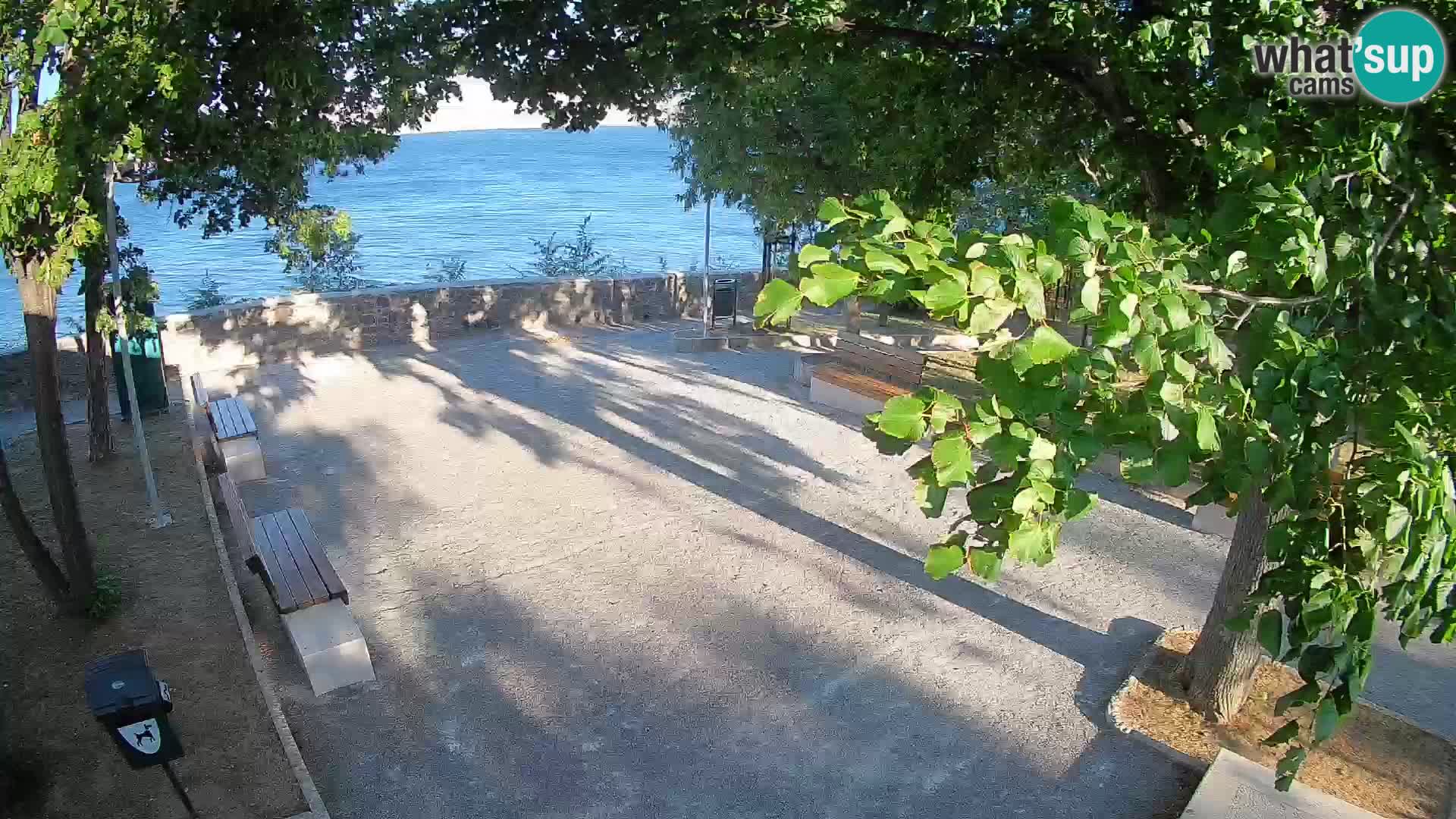 Senj Live Cam – Writers’ Park and the Velebit Channel