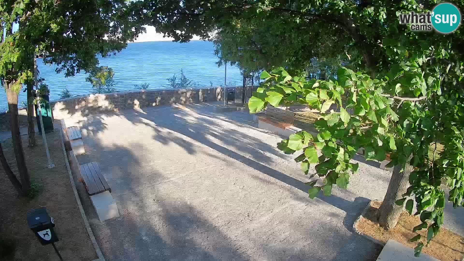 Senj Live Cam – Writers’ Park and the Velebit Channel