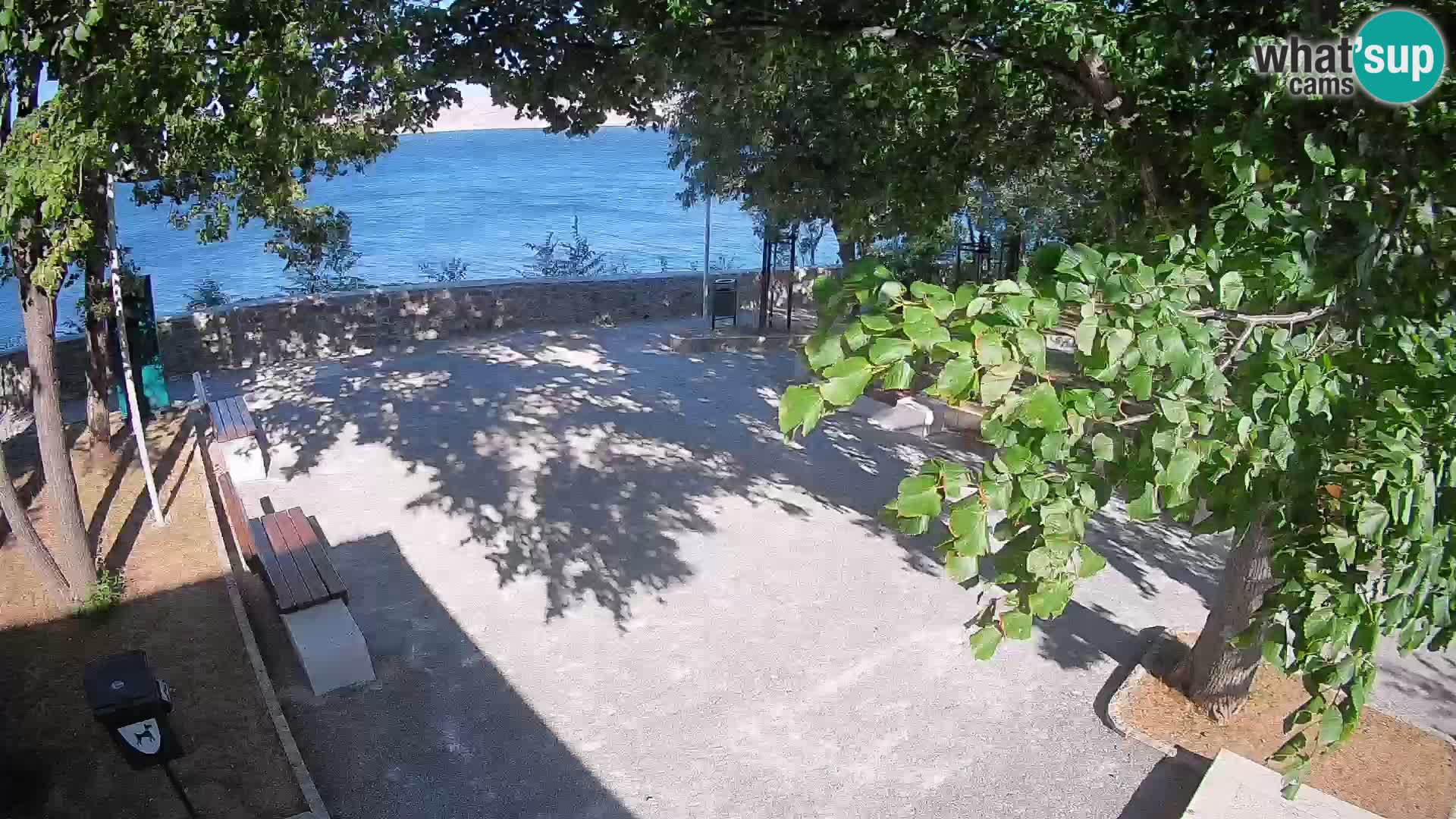 Senj Live Cam – Writers’ Park and the Velebit Channel