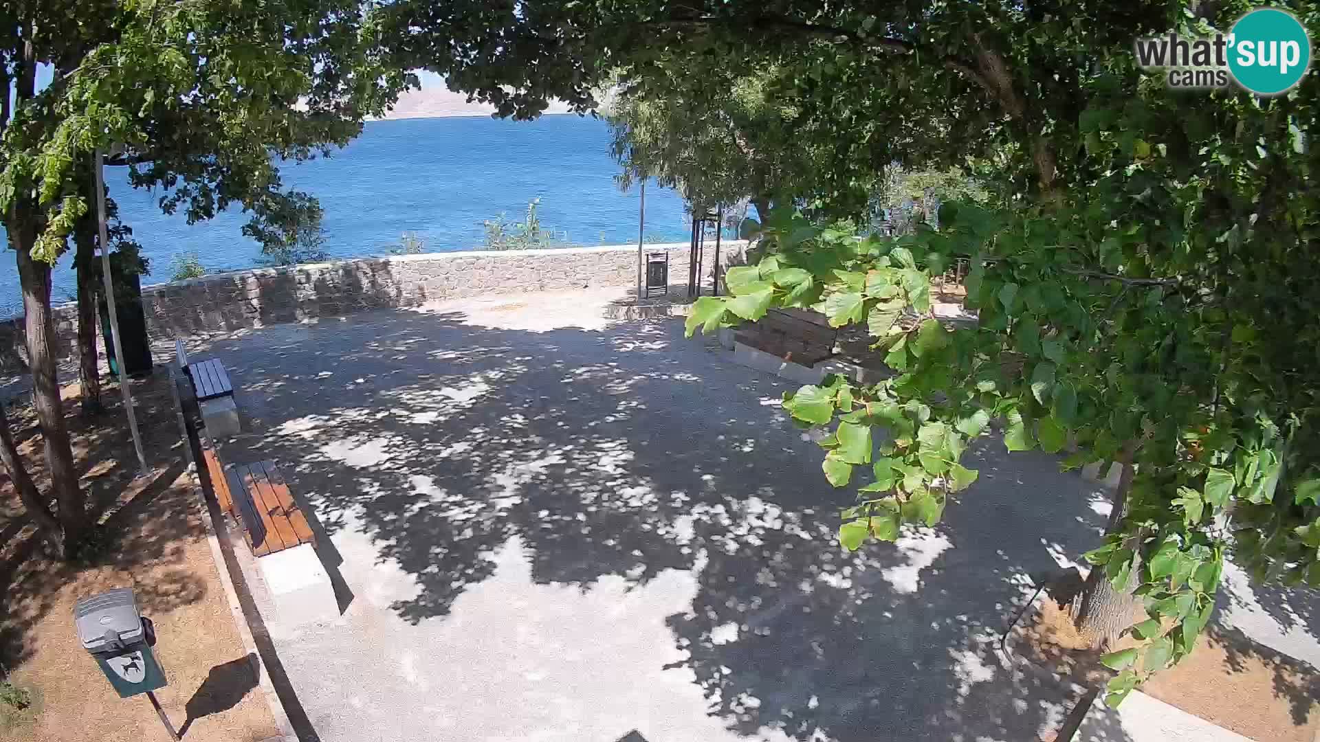 Senj Live Cam – Writers’ Park and the Velebit Channel