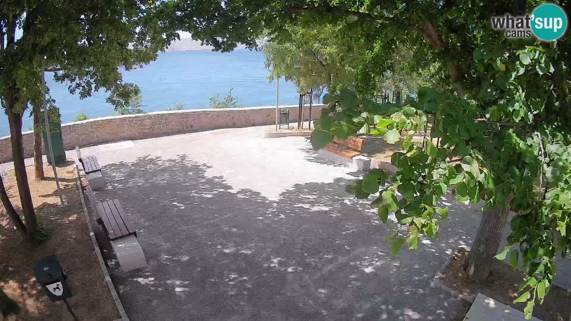Senj Live Cam – Writers’ Park and the Velebit Channel