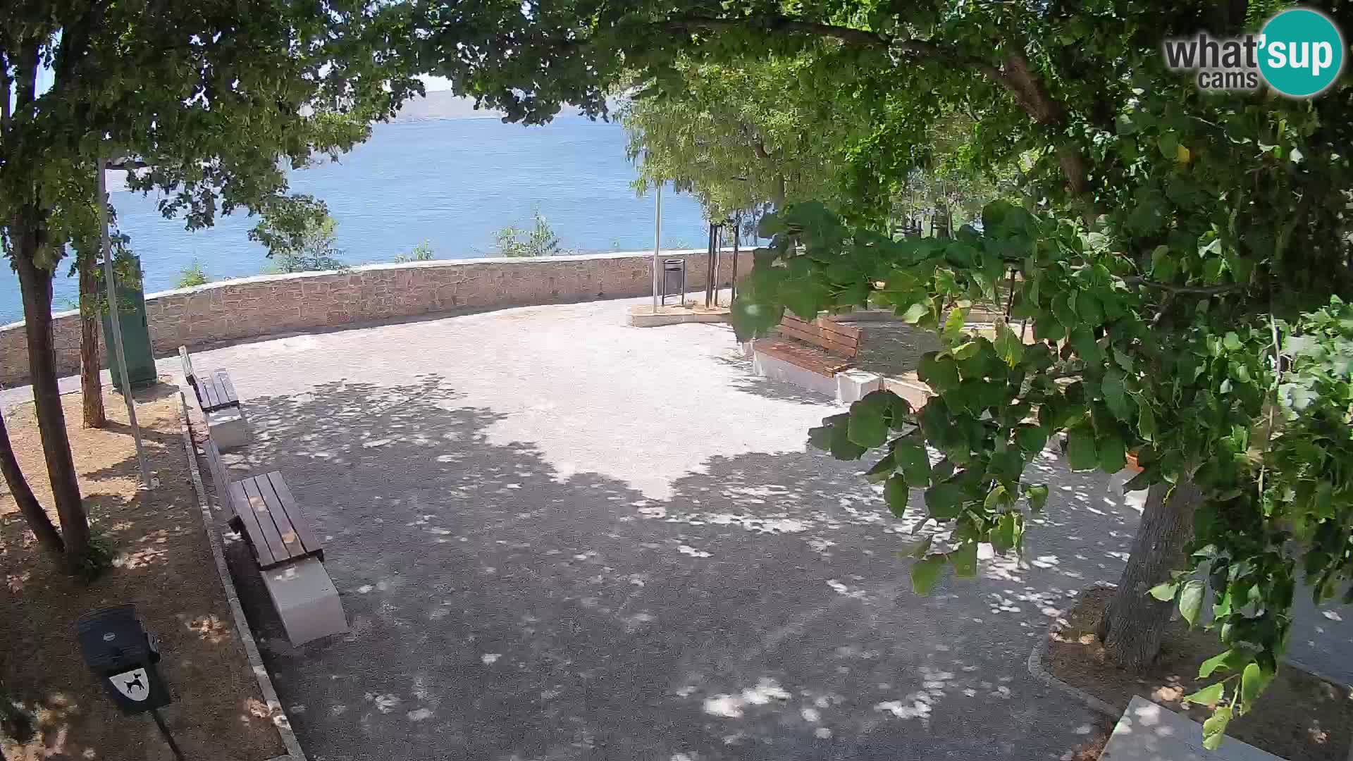 Senj Live Cam – Writers’ Park and the Velebit Channel