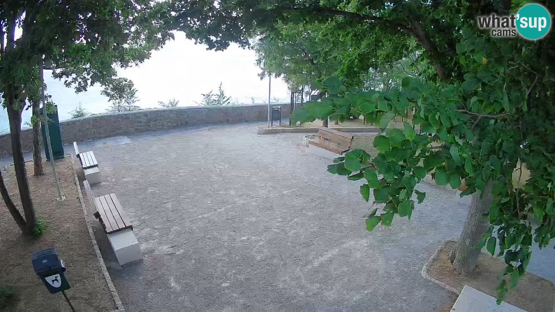 Senj Live Cam – Writers’ Park and the Velebit Channel