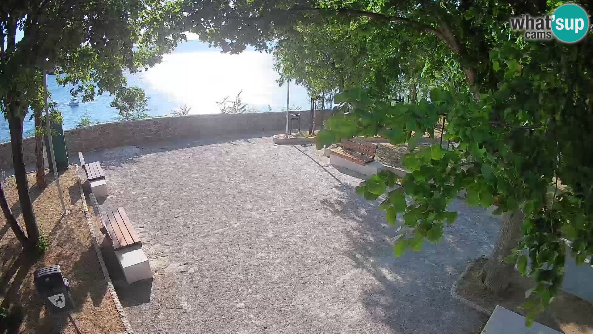 Senj Live Cam – Writers’ Park and the Velebit Channel