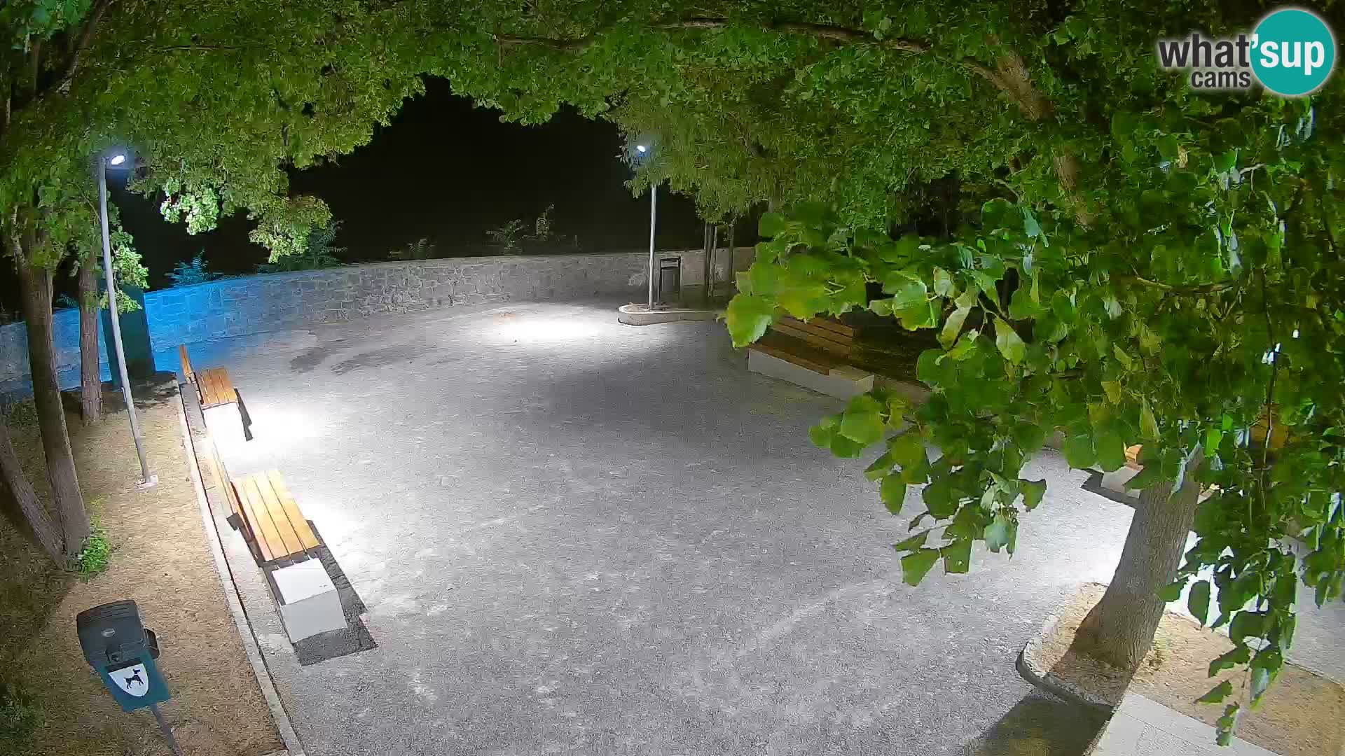 Senj Live Webcam – Schriftstellerpark und Velebit-Kanal