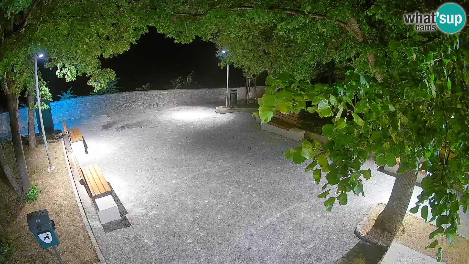 Senj Live Cam – Writers’ Park and the Velebit Channel