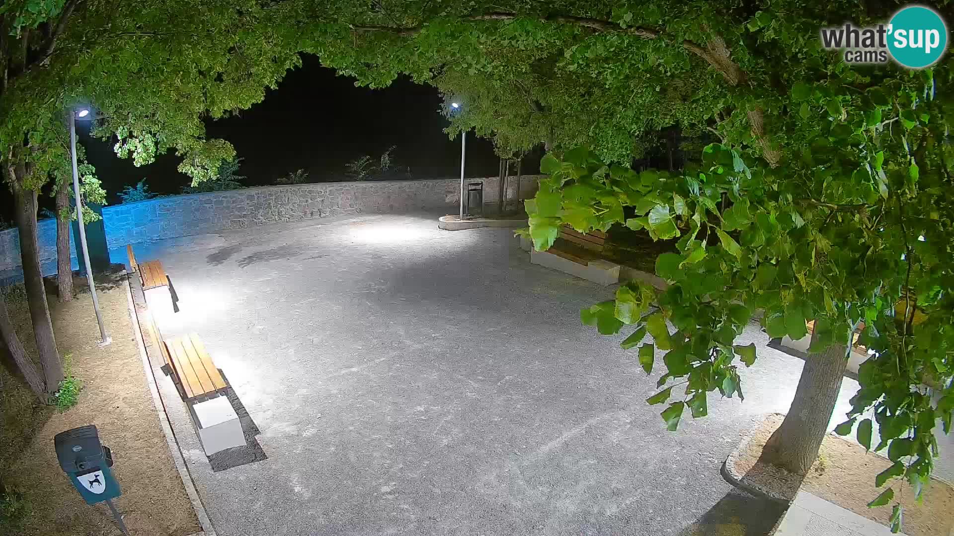 Senj Live Webcam – Schriftstellerpark und Velebit-Kanal