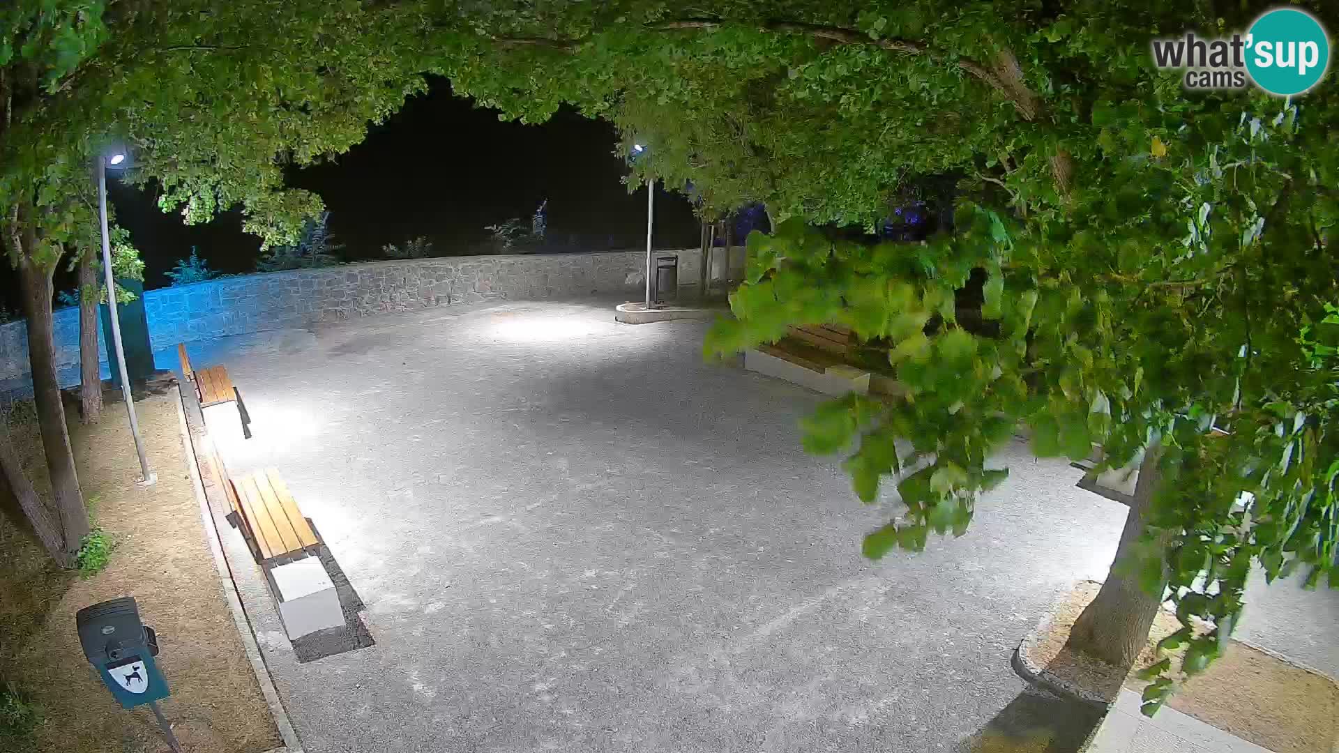 Senj Live Cam – Writers’ Park and the Velebit Channel