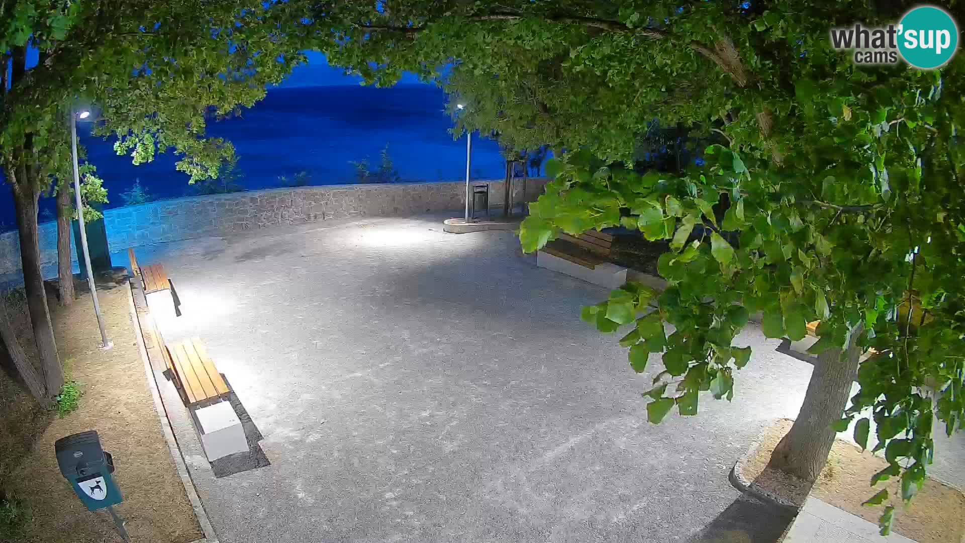 Senj Live Cam – Writers’ Park and the Velebit Channel