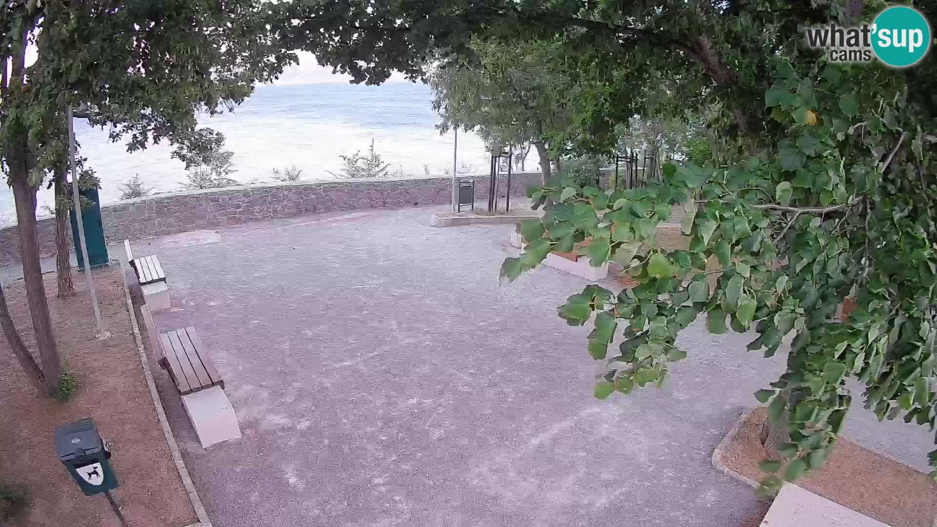 Senj Live Cam – Writers’ Park and the Velebit Channel