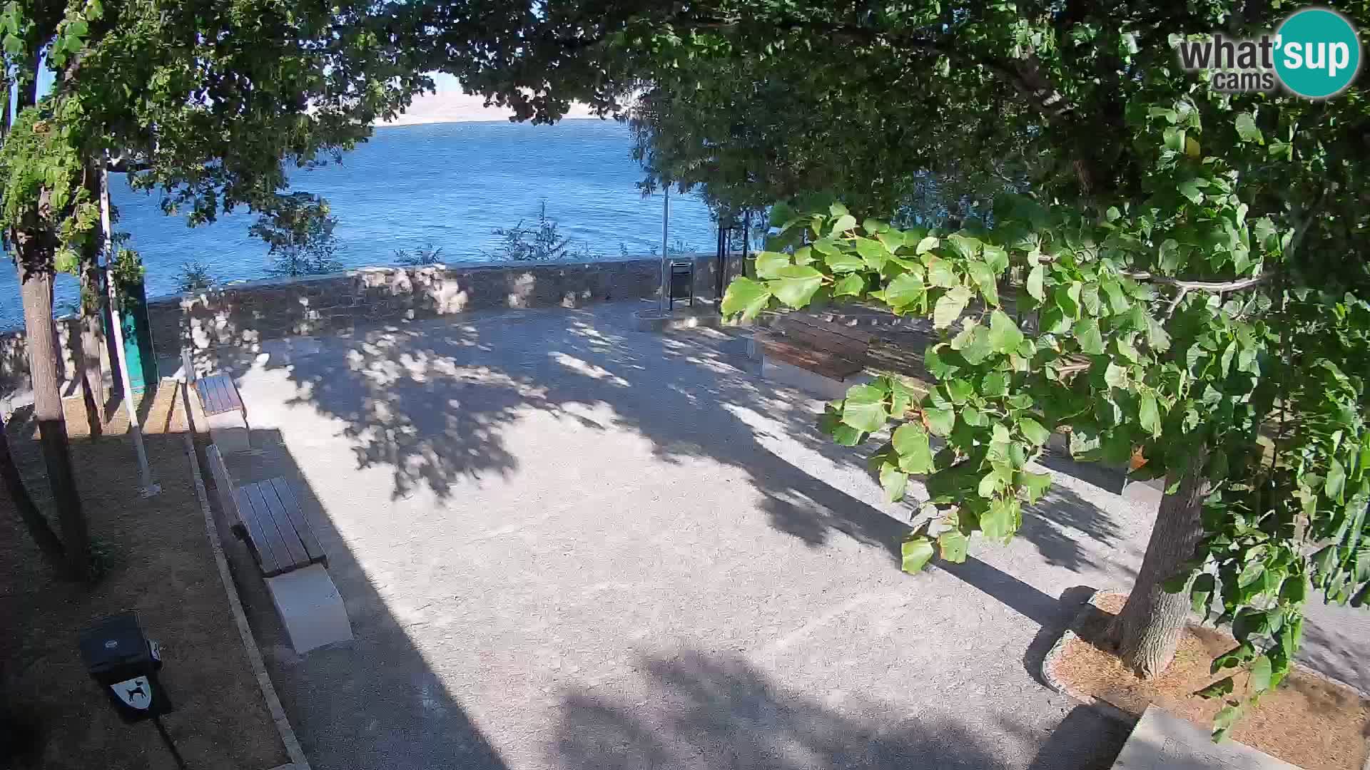 Kamera uživo Senj – Park književnika i Velebitski kanal