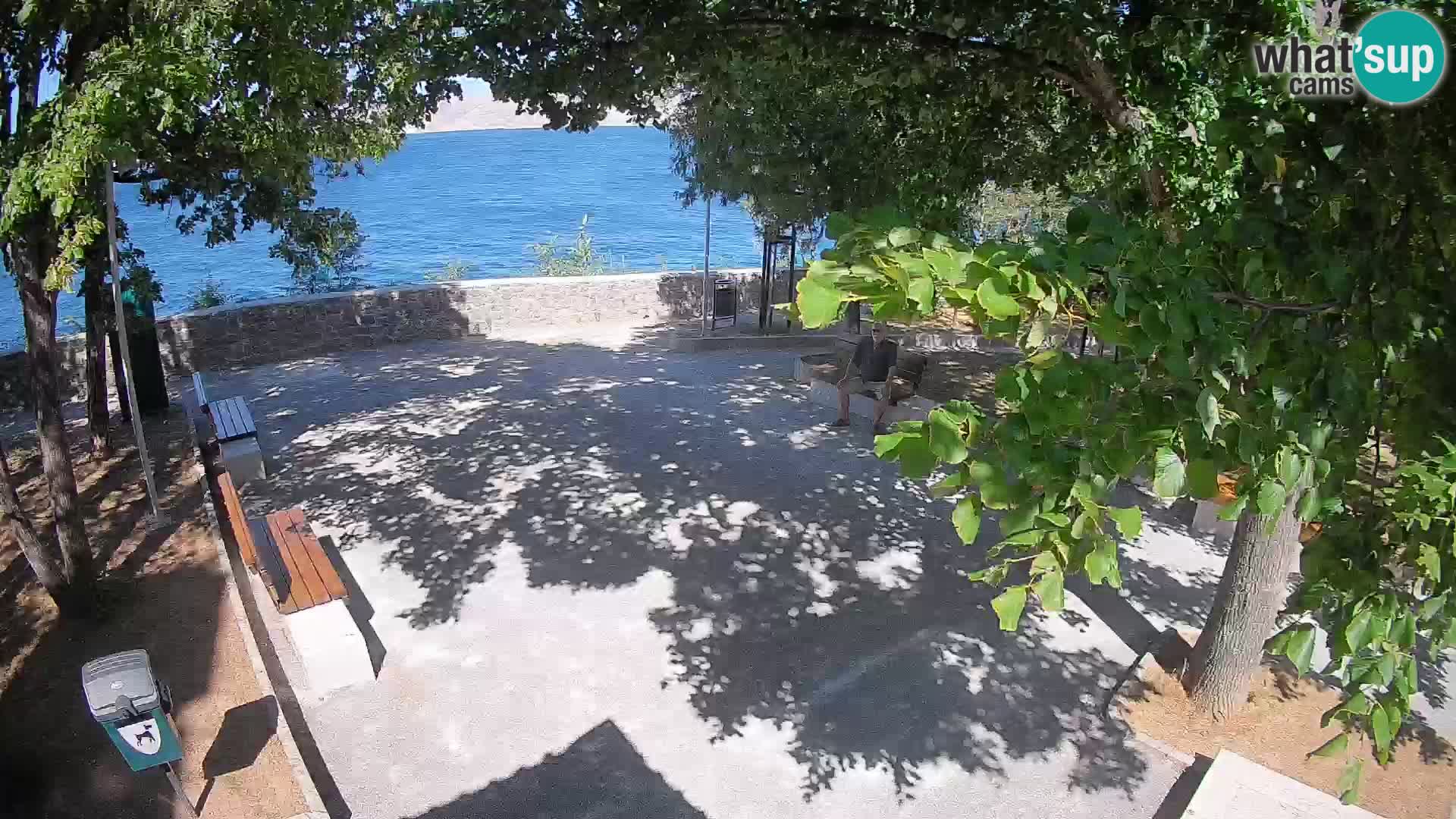 Senj Live Cam – Writers’ Park and the Velebit Channel