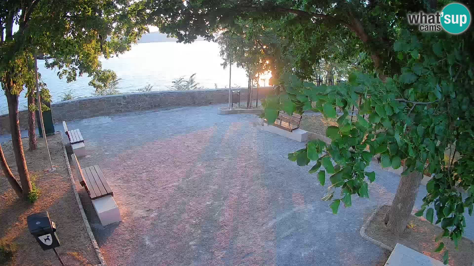 Senj Live Cam – Writers’ Park and the Velebit Channel
