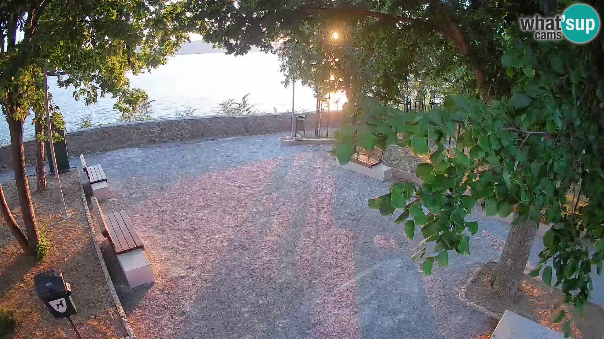 Senj Live Cam – Writers’ Park and the Velebit Channel