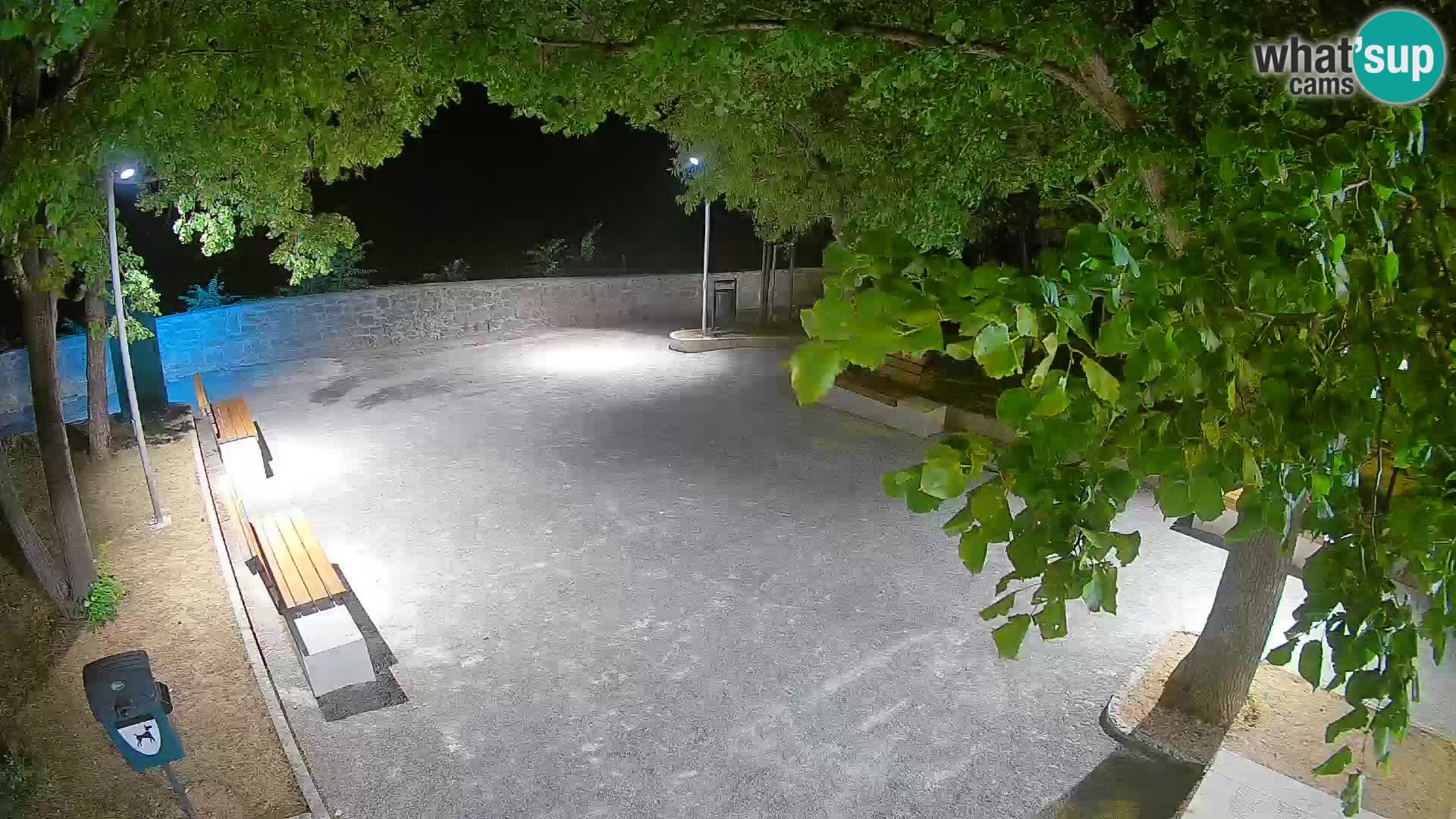 Senj Live Cam – Writers’ Park and the Velebit Channel