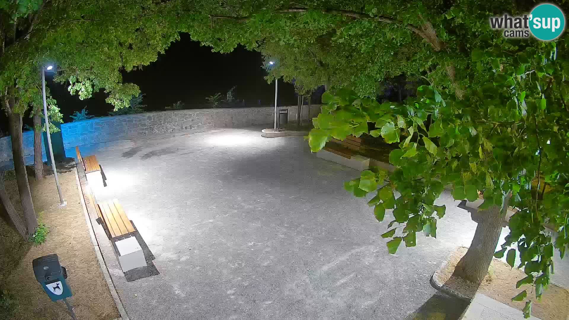 Senj Live Cam – Writers’ Park and the Velebit Channel