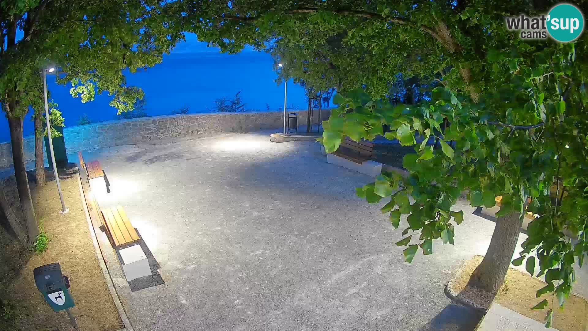 Senj Live Cam – Writers’ Park and the Velebit Channel