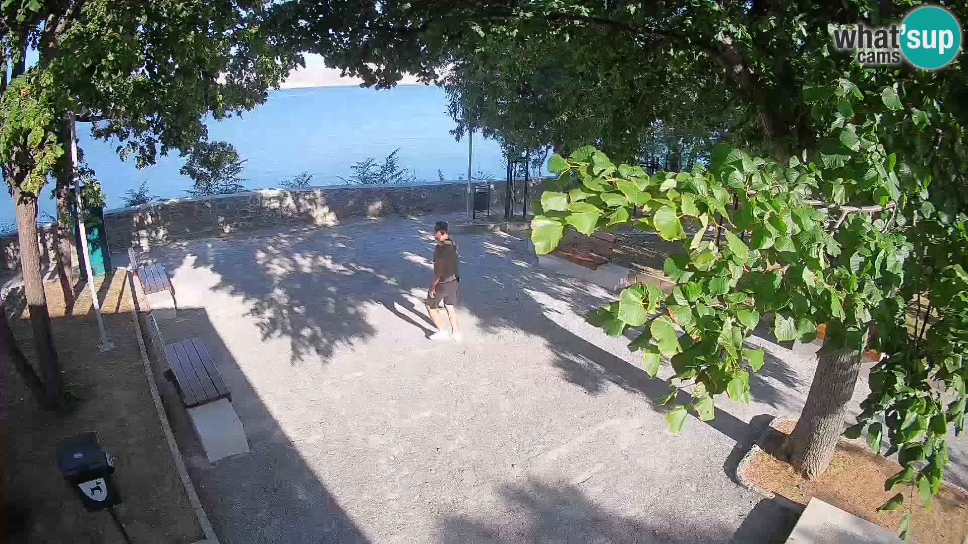 Senj Live Cam – Writers’ Park and the Velebit Channel