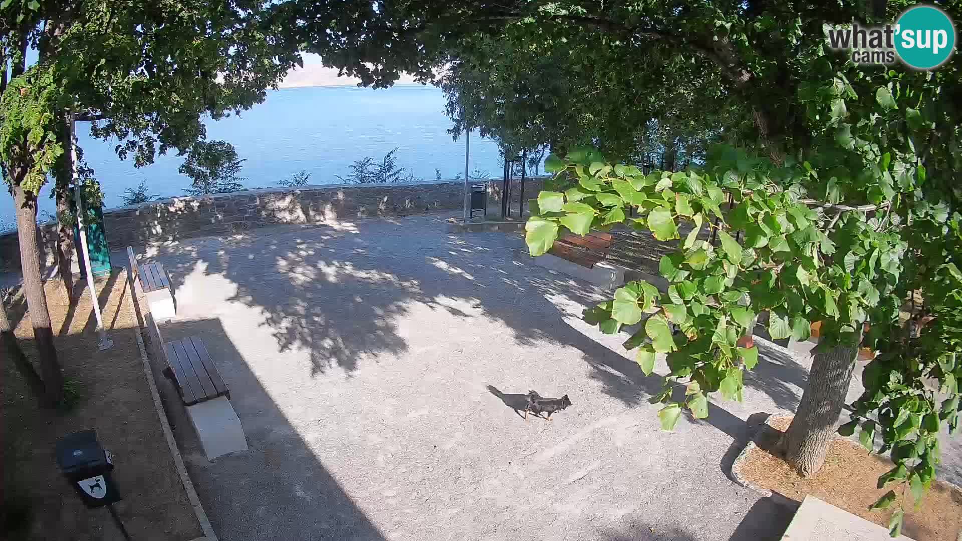 Senj Live Cam – Writers’ Park and the Velebit Channel