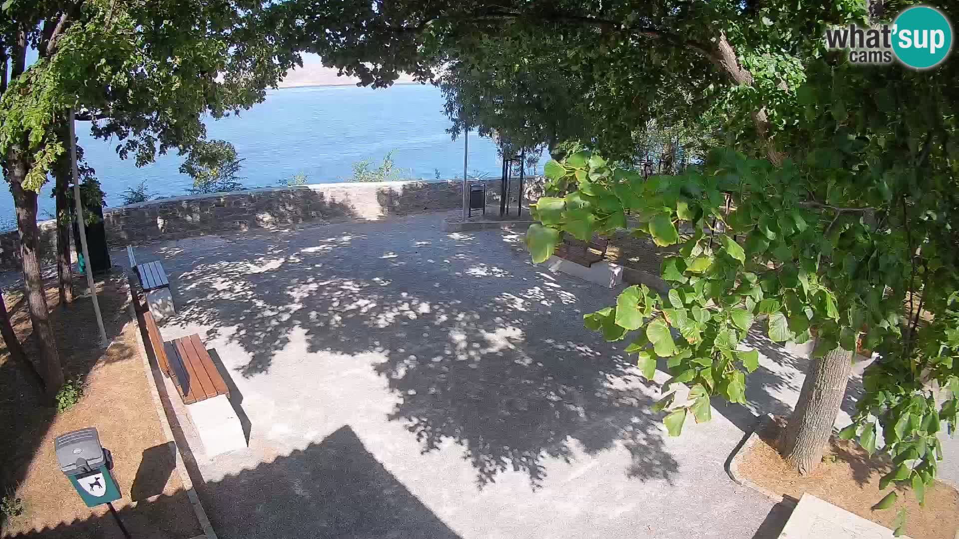 Senj Live Cam – Writers’ Park and the Velebit Channel