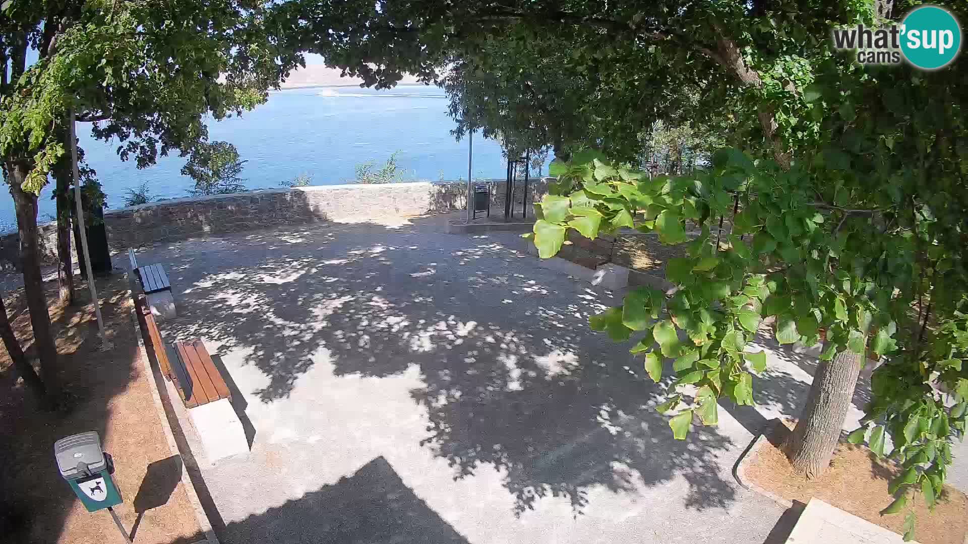 Senj Live Cam – Writers’ Park and the Velebit Channel