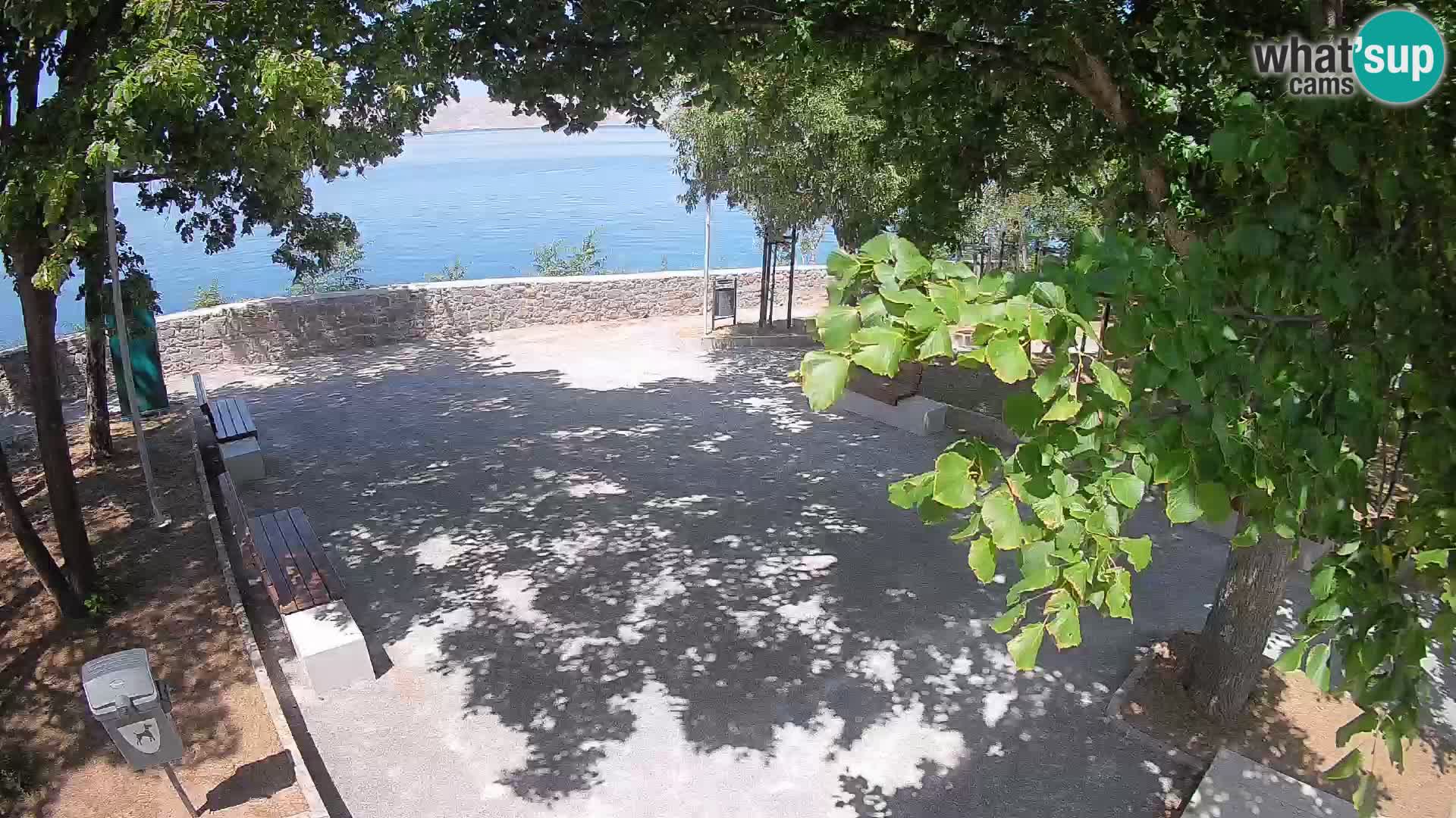 Senj Live Cam – Writers’ Park and the Velebit Channel