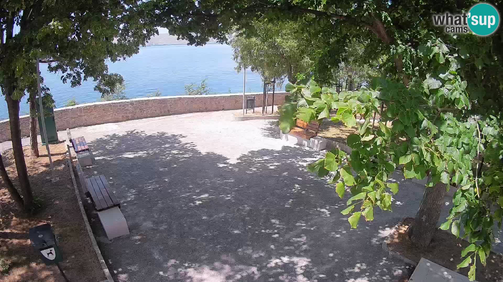 Senj Live Cam – Writers’ Park and the Velebit Channel