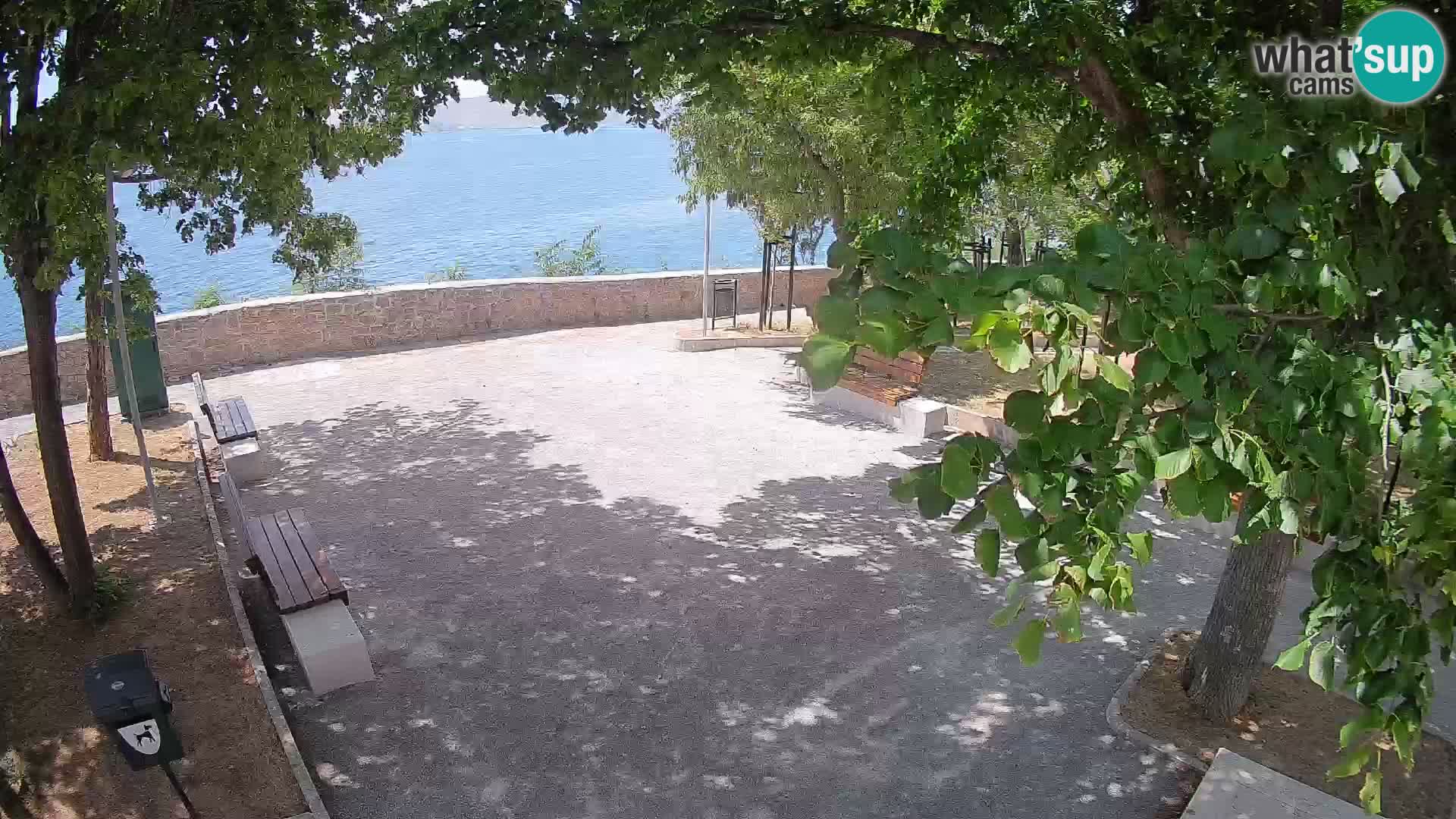 Senj Live Cam – Writers’ Park and the Velebit Channel
